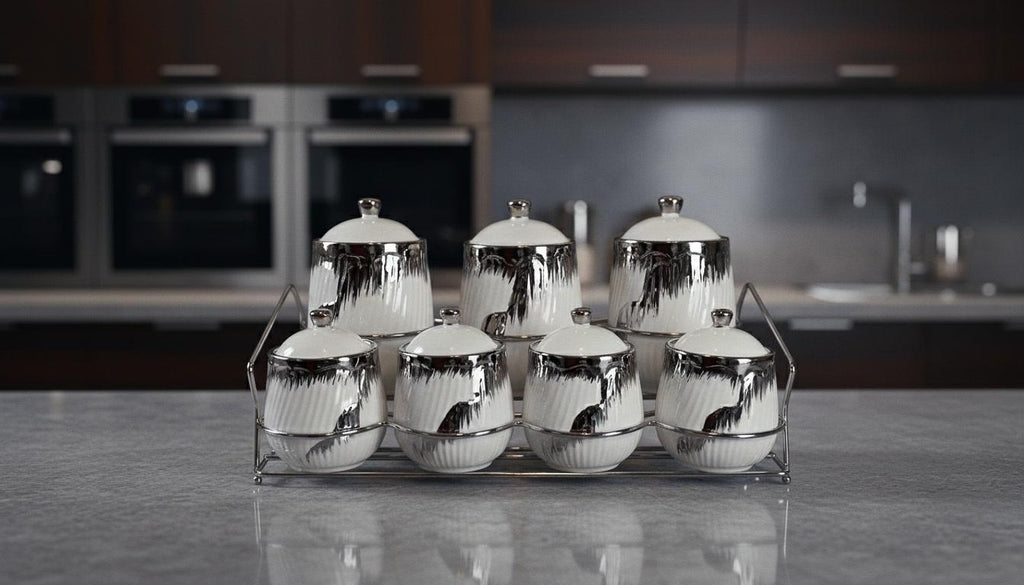 Set de 7 boites de rangement pour épices