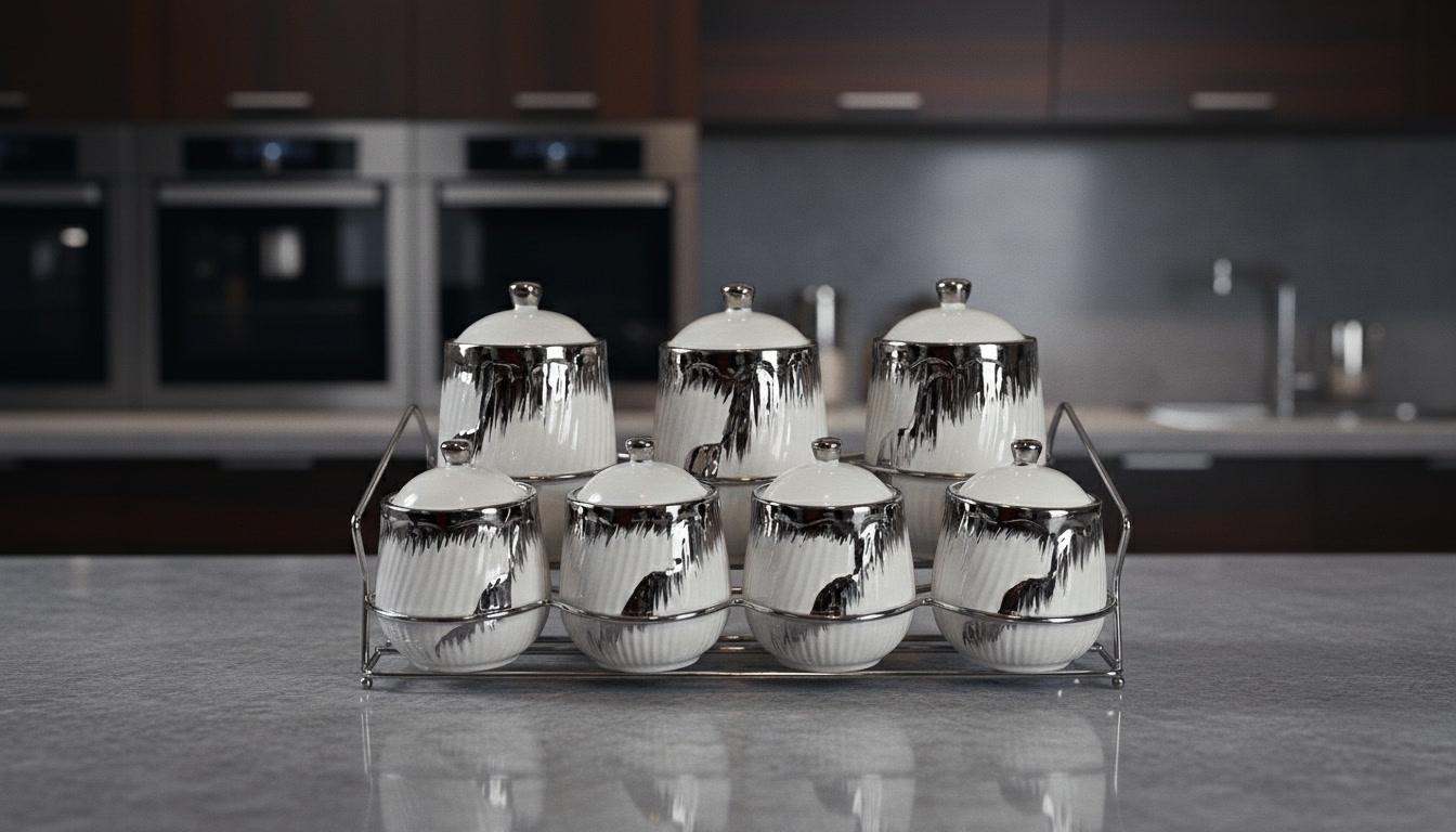 Set de 7 boites de rangement pour épices