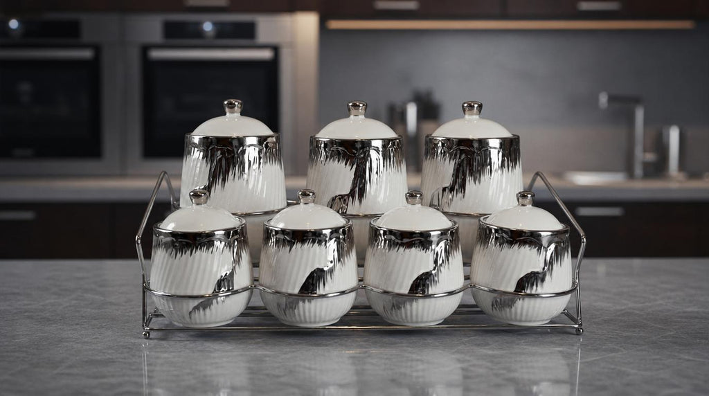 Set de 7 boites de rangement pour épices