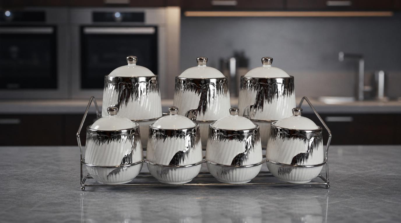 Set de 7 boites de rangement pour épices