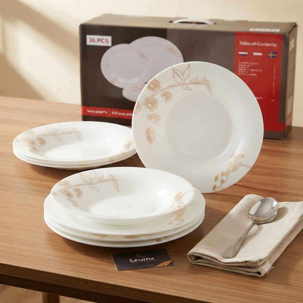 Service de table opal 26 pièces